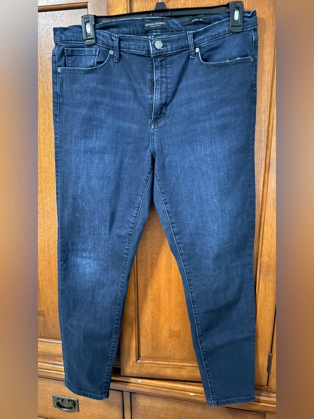 Banana Republic Skinny High-Rise Jeans in Indigo Blue